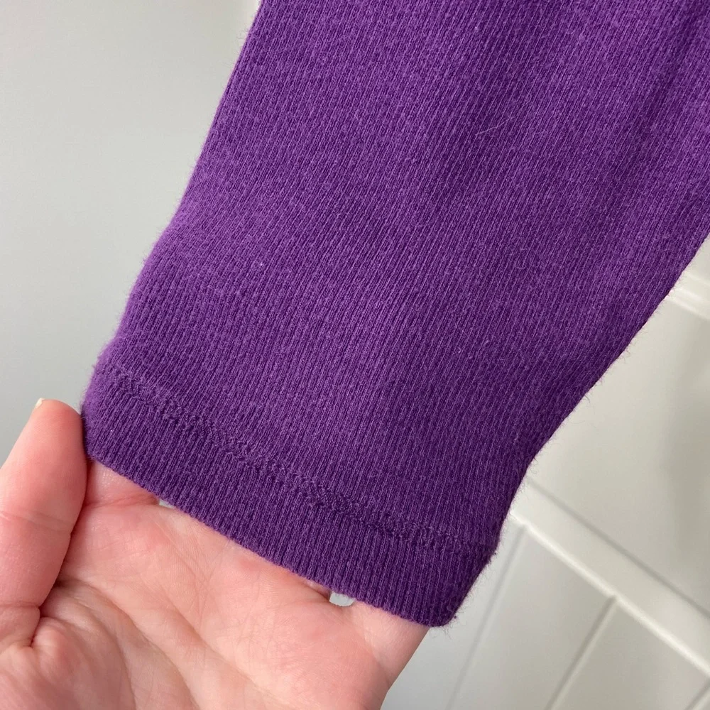 EUC Liz Claiborne women’s purple soft knit turtleneck stretch sweater medium‎